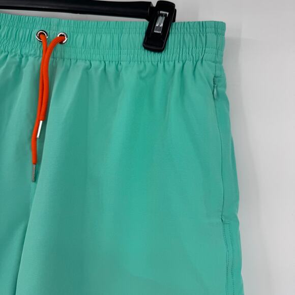 Amazon Brand Mens Green Compression Swim Trunks Lined Drawstring Large 34 NWT - Picture 5 of 10